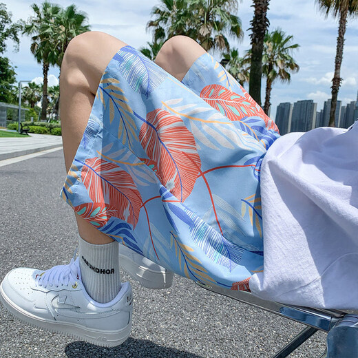 Jueshao Beach Shorts Summer de hombres delgados de natación de color natante de secado rápido