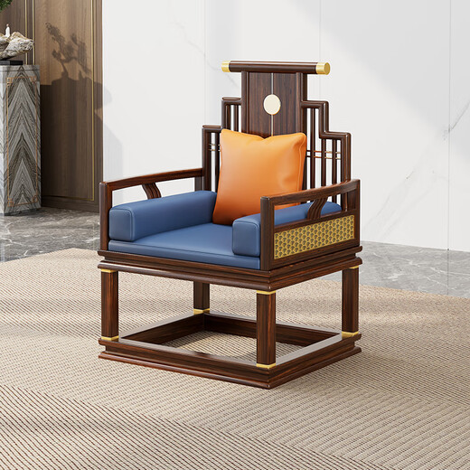 Xinshiya modern Chinese style boss desk leader desk ebony wood CEO large board table solid wood executive desk Great Wall executive desk 2.8m