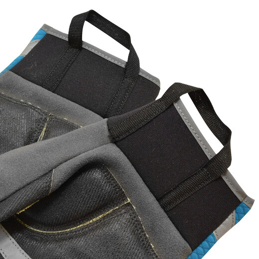 Cuda professional fishing anti-cut gloves, touch screen reflective, X large size, wet environment waterproof, blue/black, extra large