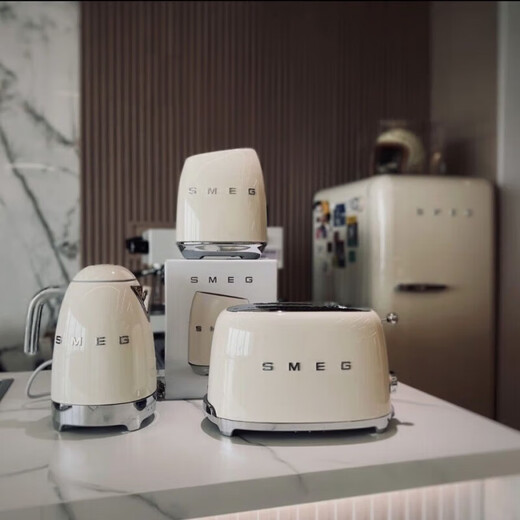SMEG Multifunctional Retro Toaster Toaster Toaster Home Heating Breakfast Machine Pure White 4-Slice Toaster