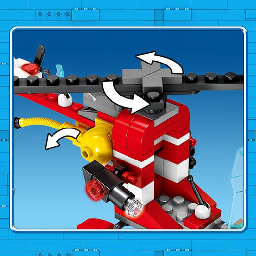 
Lego City Marine Fire Rescue Fleet Salvage Boat Building Blocks Rescue Aircraft Command Vehicle Model Boy Toy Mountain Rescue Helicopter/9221 322PCS