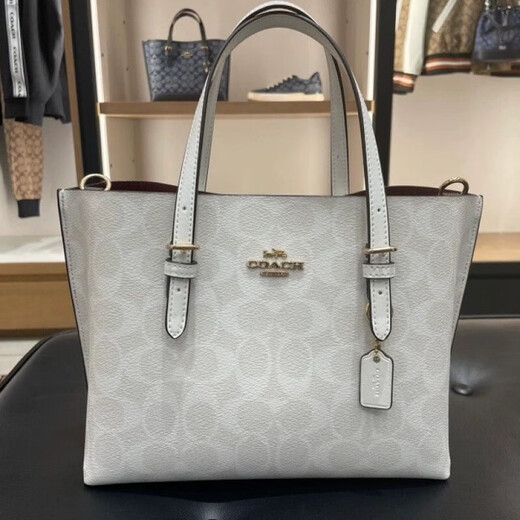 
CoaCH (COACH)/CoaCH tote bag large size mollie25 one-shoulder hand-held shopping bag women's bag new color milk tea large size CV967-SVPWH