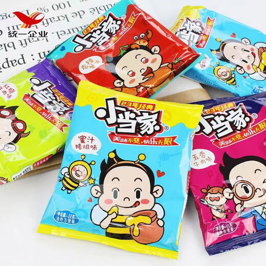 统一小当家干脆面零食方便面干吃面宿舍夜宵充饥怀旧小吃 随机三口味混合 48包*【超划算】
