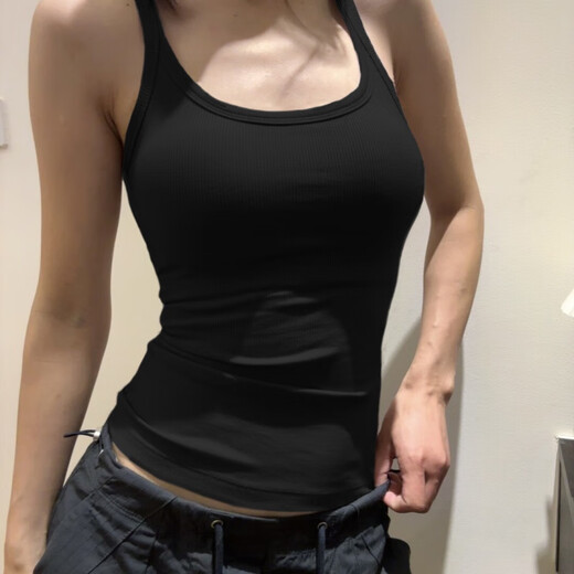 THE MOON高个子加长白色工字背心吊带女内搭外穿遮副乳打底上衣夏 1517白色加长吊带 身高(160-185) S (80-105)斤