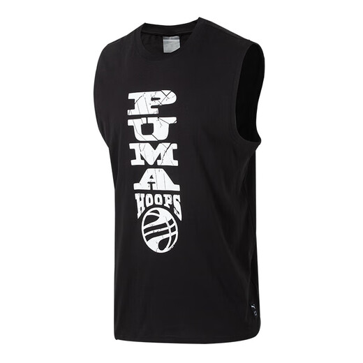 Puma (Puma) Sportweste Frühling und Herbst Neue ärmellose T-Shirt Top-Wettbewerbstraining Basketballweste 624829-01 XL