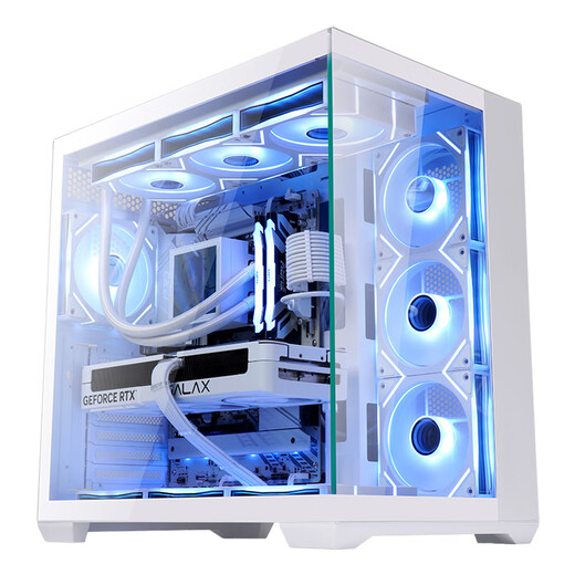 SAMA Q96 white desktop game computer fish tank dual compartment sea view homeowner case double-sided tempered glass/back-mounted motherboard/maximum E-ATX/360 water cooling/10 fan positions
