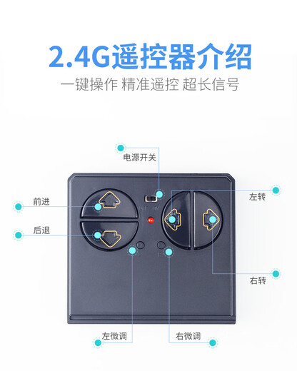 遥控船航空母舰军舰模型可下水儿童仿真玩具潜水艇迷你游快艇水上 创新蓝色 直升机战舰 4节5号电池 官方标配+螺丝刀+遥控器电池