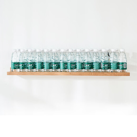 Jiayi solid wood storage rack on the wall punch-free storage rack partition wall hanging bookshelf entryway laminate wall wooden storage rack