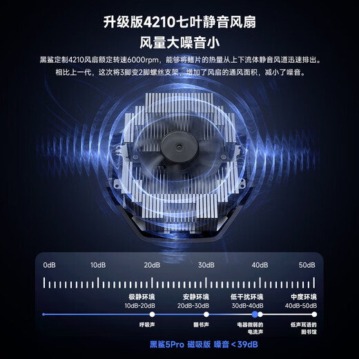 黑鲨手机散热器冰封5Pro 磁吸版 游戏直播散热强制冷 适用苹果iPad平板小米一加IQOO红魔华为OPPO魅族 黑鲨背夹5Pro 磁吸版+（67w充电头）
