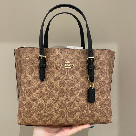 
CoaCH (COACH)/CoaCH tote bag large size mollie25 one-shoulder hand-held shopping bag women's bag new color milk tea large size CV967-SVPWH
