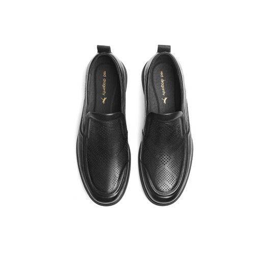 Red Dragonfly Links Monats hohl Lederschuhe 2025 Sommer One-Pick Business Casual Shoes Herren WTA150511L Black Hollow 43