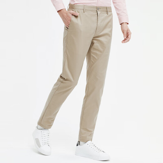 
Seven Wolf [Cleft and Cleft] Casual Pants for Men Straight Comfortable and Stretch Casual Business Fashion Men's Long Pants Men's Pants 701 (Khaki) 40