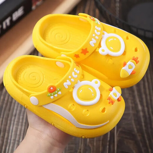 Disney Children's Pantoffeln für Sommer tragen Cartoon Astronaut Kinderhochschuhe süße Weichstöfe Pantoffeln Baby Rosa Größe 18-19 Größe 13 cm