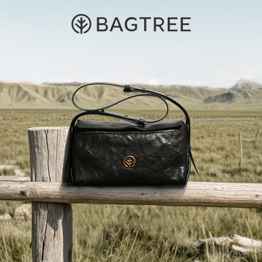 BAGTREE【明星同款】包包树奶盒包植鞣牛皮新款轻奢品牌单肩斜挎Hobo女包 皎月白-小号【双磁吸款】 高级小众