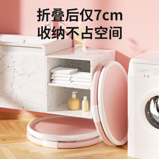 日本婴儿游泳桶家用宝宝泡澡桶洗澡桶儿童折叠浴桶游泳池浴缸可坐 大号感温款-免安装蓝海豚送礼包