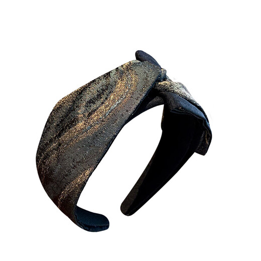 Kamalun (KAMALUN) 2025 new style hair hoop for women, shiny, wide-brimmed head hoop to cover white hair, temperament, pressed hair clips, simple and light luxury hair accessories, head hoop + brand gift box