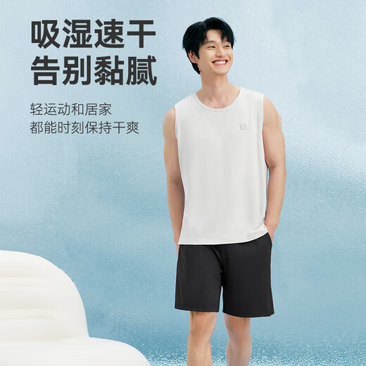 
Made in Jingdong [10A antibacterial] pajamas men's ice silk cool loose home pants thin shorts men's casual pants pajamas 3XL