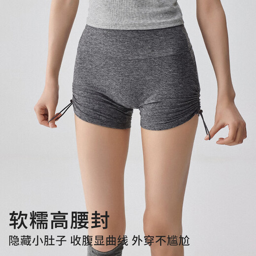 
Shercehman sports three-quarter pants for women summer fitness shorts tight high waist hip lifting breathable quick-drying yoga pants drawstring cycling pants
