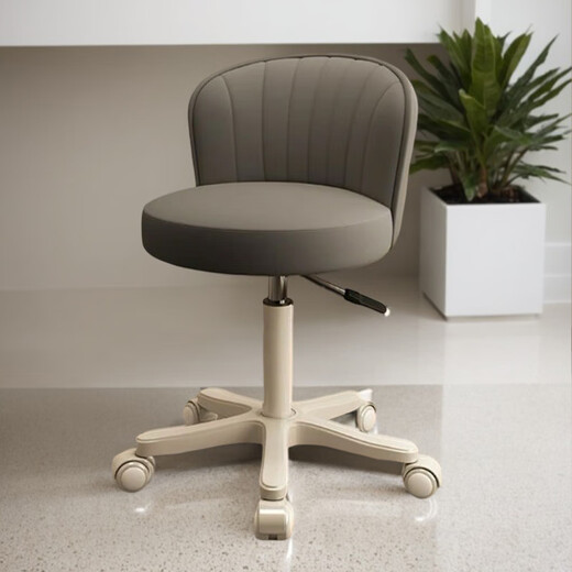 Huakai Star Stool Bar Chair Shoulding Home Beauty Silla de belleza Silla giratoria MATENIMIENTO Taburete Poschback Taburete Barrel BY672 Gray