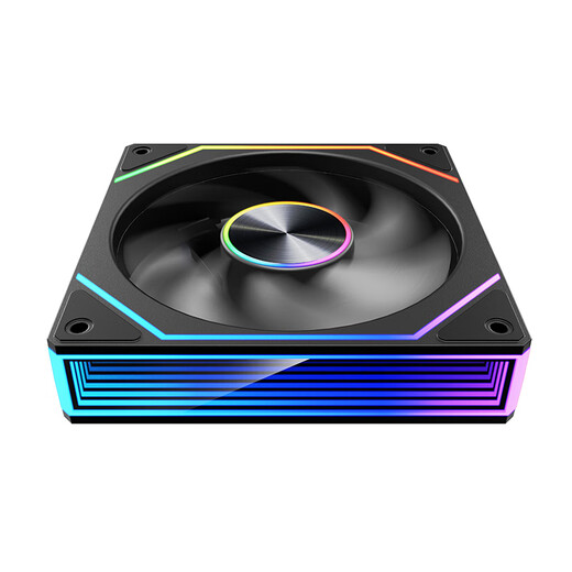 Wanjia Prism 8Pro ARGB fan black reverse blade chassis cooling 12CM fan divine light synchronization 5V3-pin ARGB PWM temperature control speed regulation