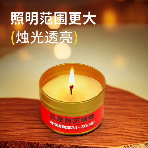 Mandelai emergency candle 3 pack smokeless windproof and disaster prevention small candle outdoor power outage reserve supplies lighting iron box
