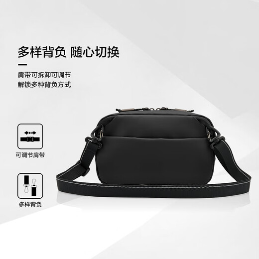 Samsonite (Samsonite) One-Shoulder Crossbody Body Casual Bag Reisetasche Mode QW4 Schwarz