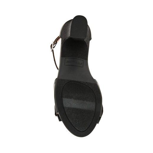 Steve Madden Girls Clair Heel Sandals, Black, Kids 13 Black Kids 13