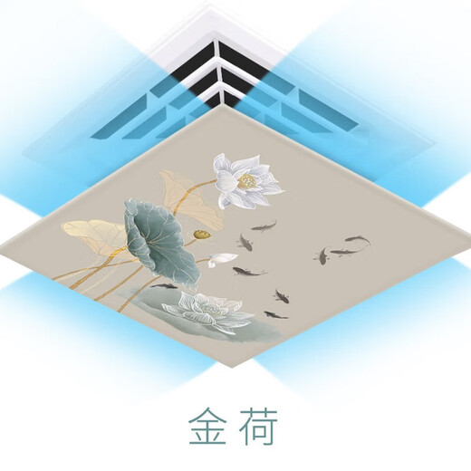 Home factory central air conditioning windshield square square anti-heating hot air blowing directly office ceiling machine ceiling air guide hood windshield plate Jinhe 35x35x0.1cm