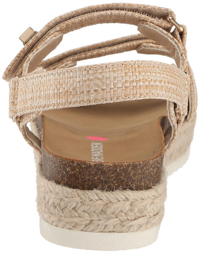 Steve Madden Girls Bigmona Sandals, Raffia, 2 Kids Raffia 2 Kids