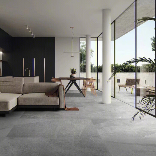 XMSJ蜜蜂砂岩质感大理石瓷砖客厅卫生间墙砖哑光暖灰地板砖 火山岩12611 其它