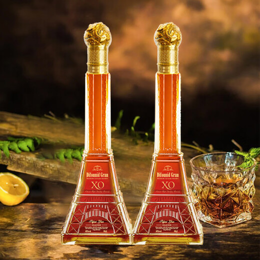 加达尔庄园出品洋酒白兰地威士忌原酒进口洋酒酒吧调酒基酒摆柜酒  500mL2瓶白兰地