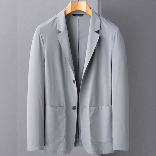 Chang Luzhu [1477 repurchase] Single-weather thin ultra-thin elastic new jacket sunscreen ice silk suit beige 2XL 185 size 160-180Jin [Jin equals 0.5 kg] shot
