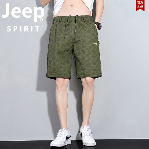 Jeep Spirit Jeep Summer Pure Cotton Shorts Мужские укороченные брюки мужчины.