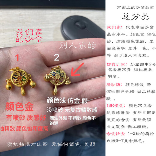 Maimidsha gold lock safety lock bell simulation photo long life lock children one year old gold pendant 2025 new jewelry safety lock necklace bell red rope + gift box rope length 70cm weight about 10g