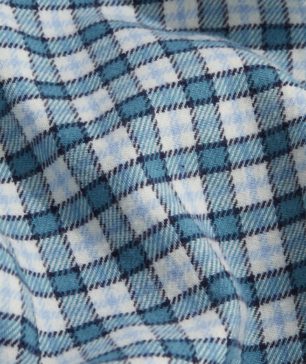 Vineyard vines boys stretch flannel plaid shirt, Larkspur Larkspur Medium