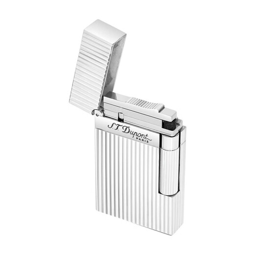 
S.T.Dupont French Dupont Lighter Ligne 2 Diamond Diamond Palladium Retouching Classic Voice Silver Vertical Stripe-16817 1