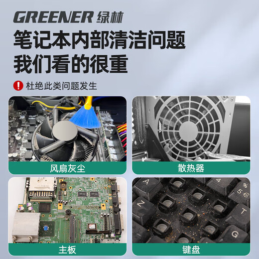 Green Forest Laptop Dust Cleaning Set Computer Disassembly Cleaning Tools Fan Cleaning Screwdriver Keyboard Dust Removal Soft Brush