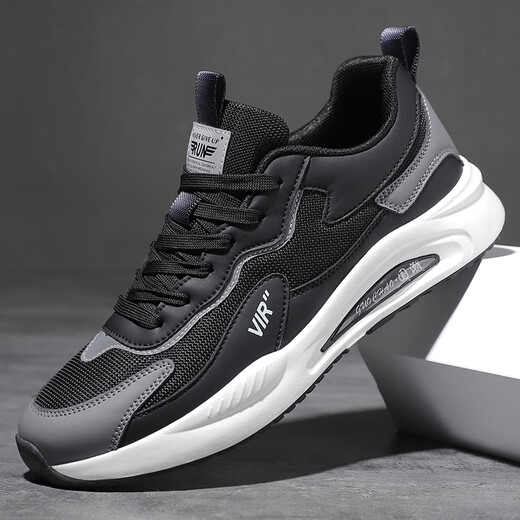 
Special price running shoes for men's shoes, soft sole shock absorption, comfortable daddy shoes casual and versatile summer breathable mesh sports shoes 9908 gray mesh 45