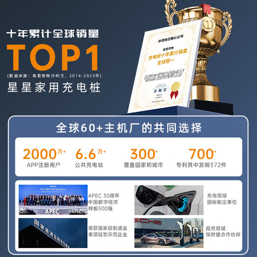 Wanbang Xingxing charging pile 7kw Galaxy household new energy vehicle electric vehicle charging pile adapted to Tesla BYD Xiaomi car BYD Huawei Ideal L6+0 meter installation