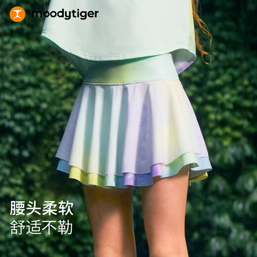 moodytiger [Fairy Family] Girls Short Skirt Quick Dry Cool Sex 25 Years Summer New Product Light and Breathable Sports Skirt