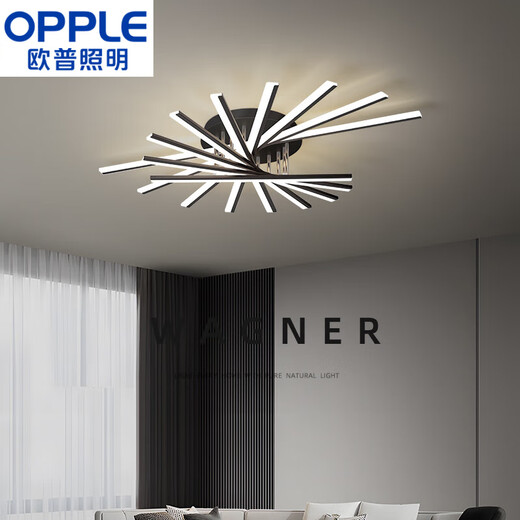 Ouoety Opple Wohnzimmer Lichtpaket Guangdong Zhongshan Ganzes Hausbeleuchtung Kombination 2025 Neu modernes einfaches einfaches 2 Schlafzimmer Hell Black Eye Protection Light Quelle Ra9764*