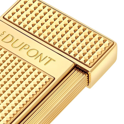 S.T.Dupont SLIMMY men's gold brass diamond lighter 28119 67.30x37.20x8.79mm