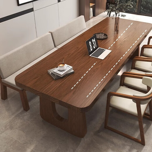 Storytelling solid wood large long desk simple modern living room learning reading writing table home office desk work table long table prince chair