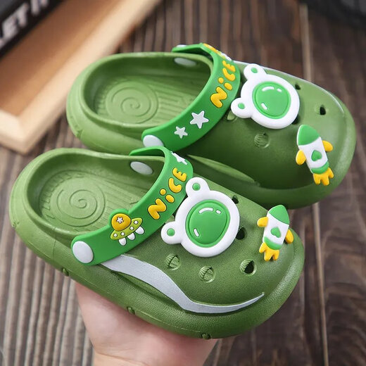 Disney Children's Pantoffeln für Sommer tragen Cartoon Astronaut Kinderhochschuhe süße Weichstöfe Pantoffeln Baby Rosa Größe 18-19 Größe 13 cm