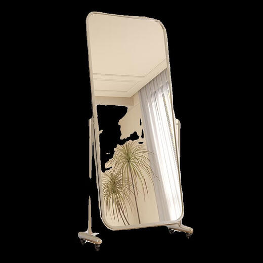 
Yusenyi HD full-body mirror makes it look taller and slim. Dressed for home floor-standing mirror arched and movable internet celebrity photography special dance mirror Rounded corner dance mirror 165*56 delivery upstairs* damaged