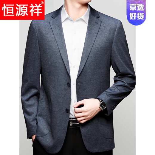 
Hengyuanxiang light luxury high-end suit men's business casual single-piece top daddy suit jacket single thin high-end non-iron brown 6630 model M 170/88