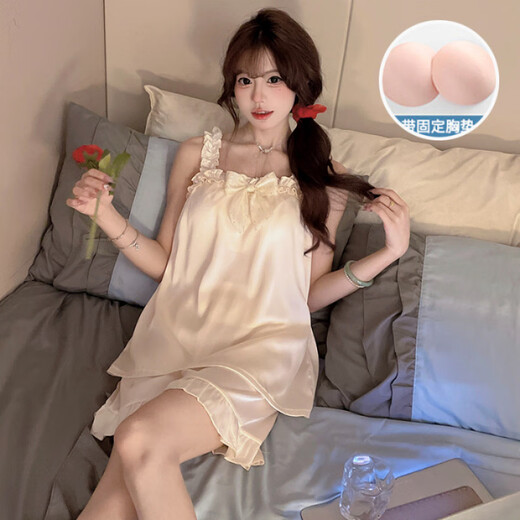 Xianxiyi Summer Nuevo pijama de estilo con pijamas en el pecho con pijama de pecho Juego de encaje delgado JDX-9221# [PINK] 175 L