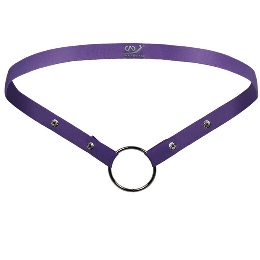 Men's lock ring underwear, lift ring thong for men, CB fixed belt ring, removable elastic belt ring for men, purple L