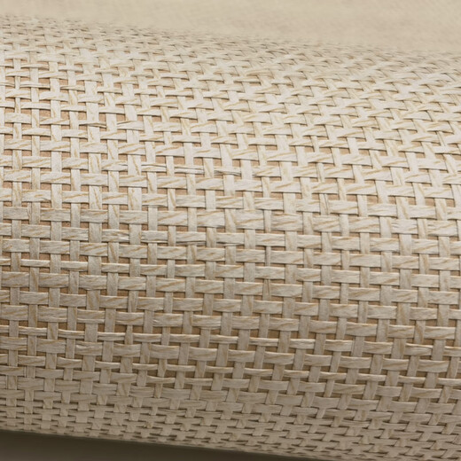 Kezhitu straw weaving wallpaper Chinese natural environmentally friendly paper weaving straw mat wallpaper club teahouse tatami ceiling full of wallpaper apricot color 3112 wallpaper only