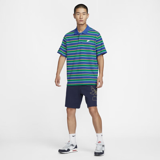 
NIKET shirt men's summer men's short-sleeved lapel POLO shirt breathable casual tennis white cotton short-sleeved T-shirt FN3897-480 M